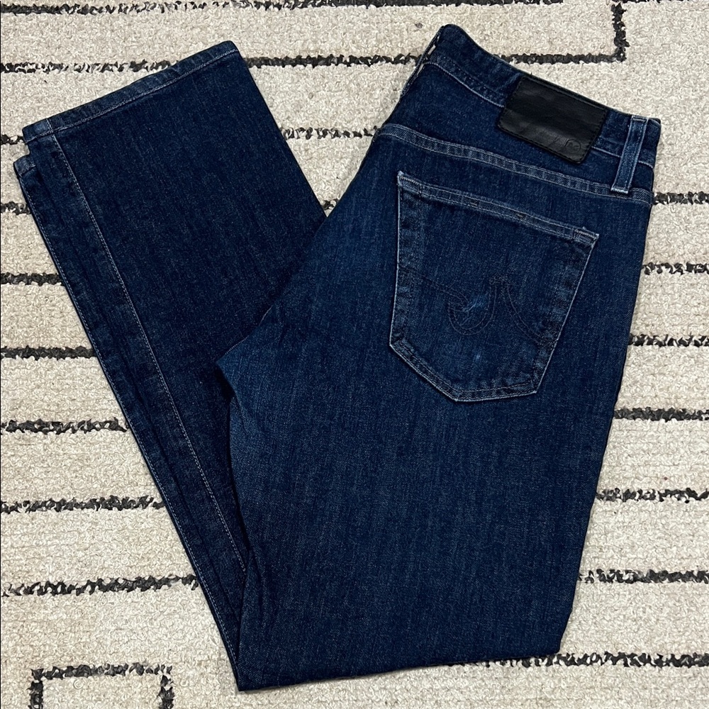 Ag Adriano Goldschmied Men's Slim Straight Jeans in Dark Indigo 32x32